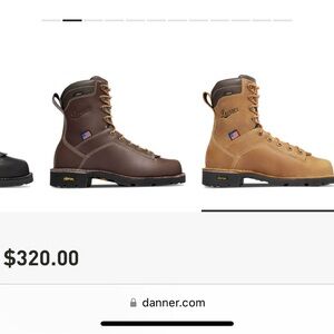 NWOT Waterproof  Danner Quarry USA Work Boot